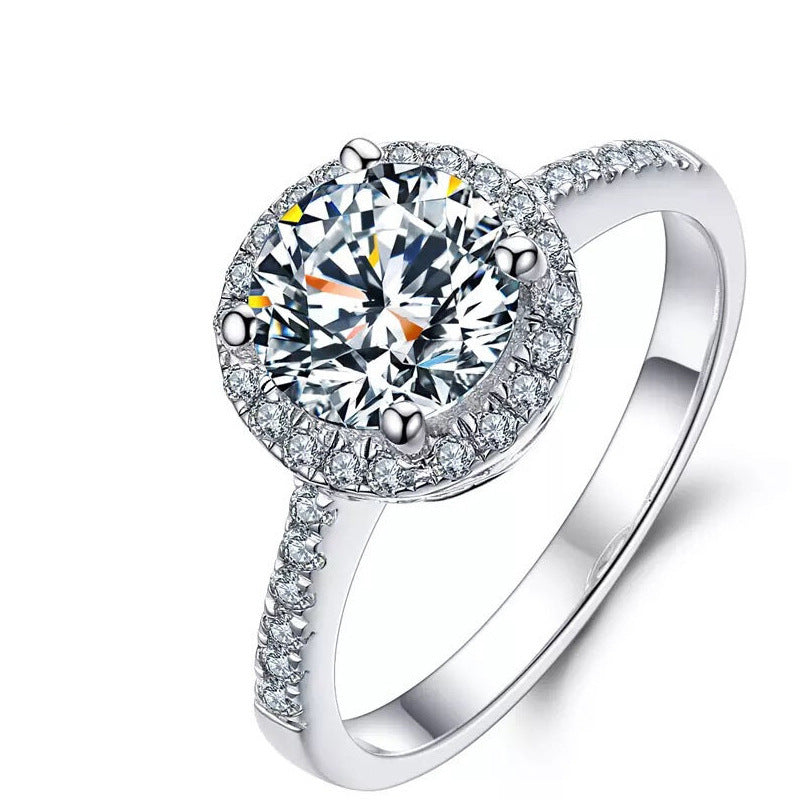 Wholesale Zircon Cupronickel Diamond Adjustable Ring